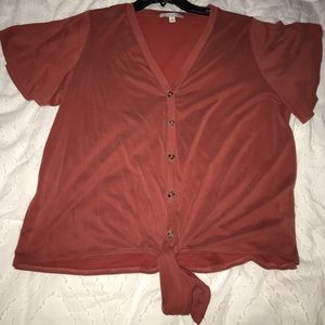 Nectarine Orange Blouse
